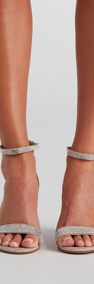 Sparkle Stunner Rhinestone Block Heels (TEST-DoNotEdit)