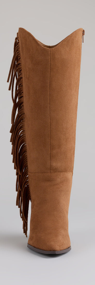 Botas altas de vaquero con flecos (Dev)