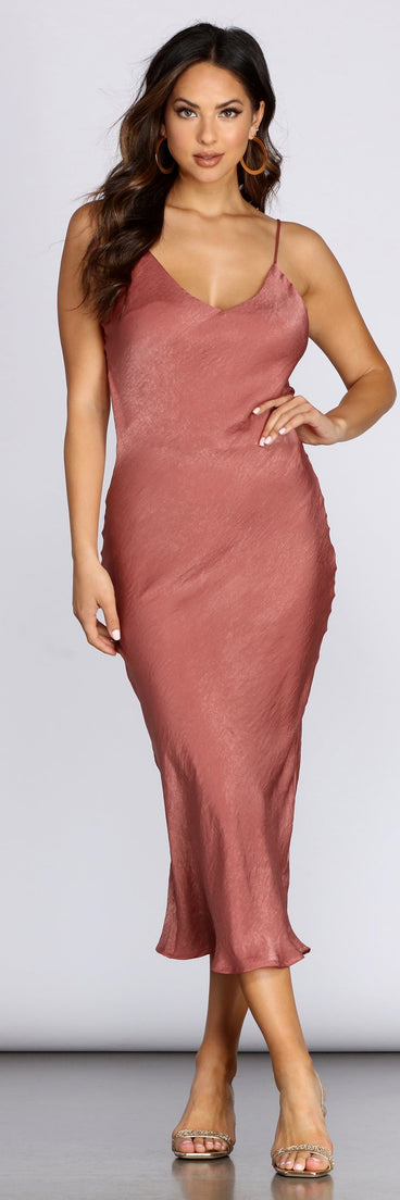 Vestido Midi Sueños De Satén