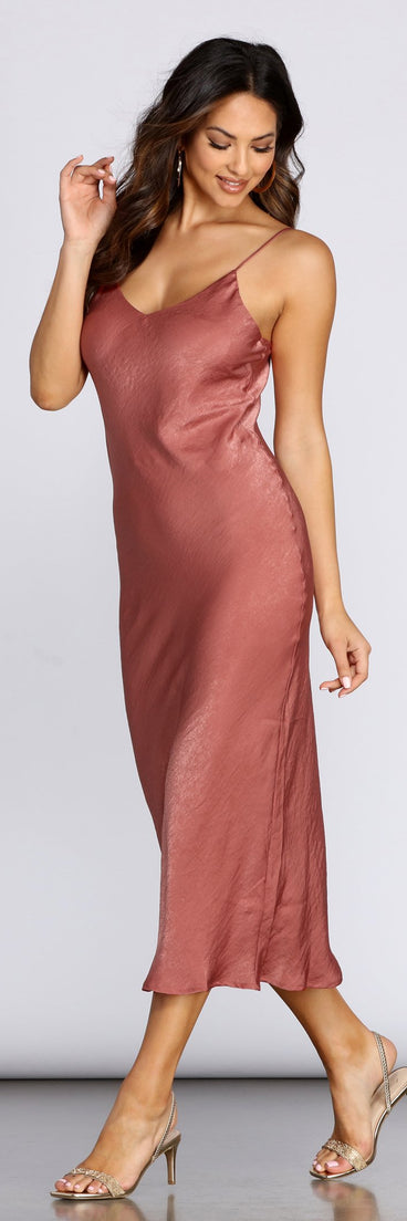 Vestido Midi Sueños De Satén