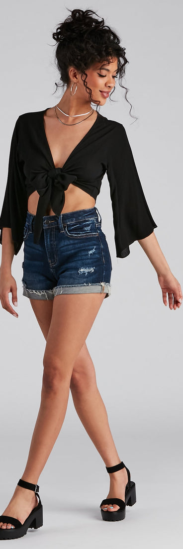 Tied Up® Kimono Sleeve Top®